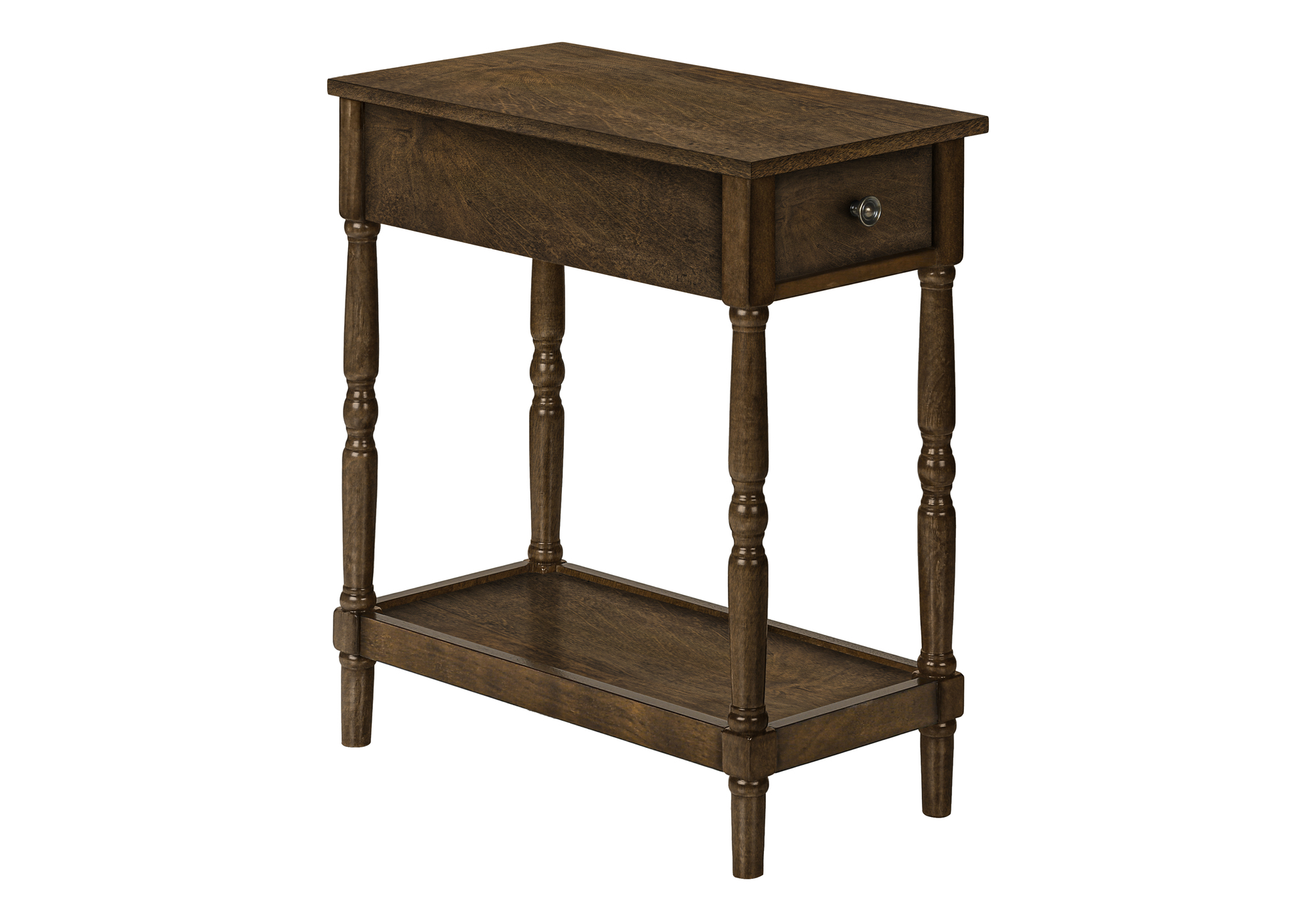 ACCENT TABLE - 24"H / ESPRESSO VENEER END TABLE